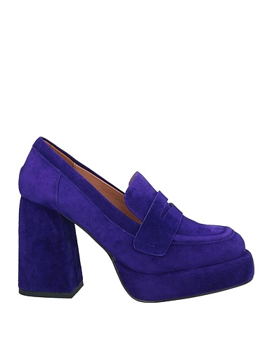 BIBI LOU Loafers Dark purple Leather