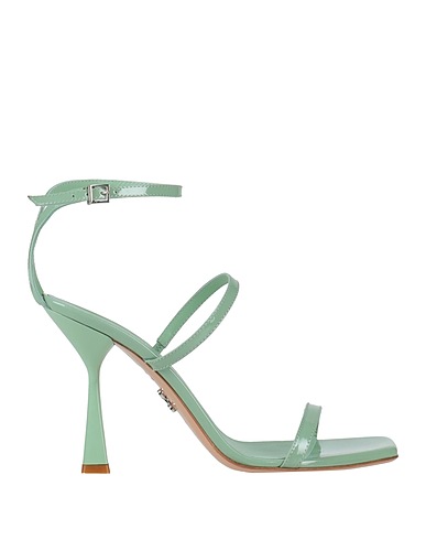 SERGIO LEVANTESI Sandals Light green Leather