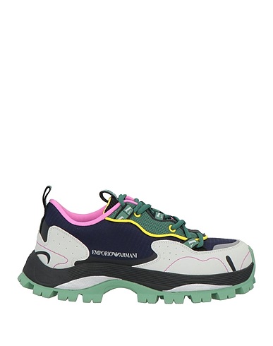 EMPORIO ARMANI Sneakers Midnight blue Textile fibres, Synthetisches Material
