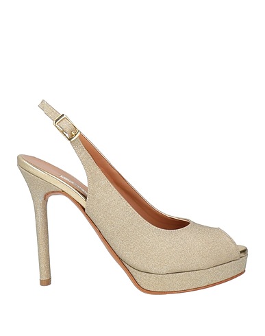 L'AMOUR by ALBANO Sandals Platinum Textile fibres
