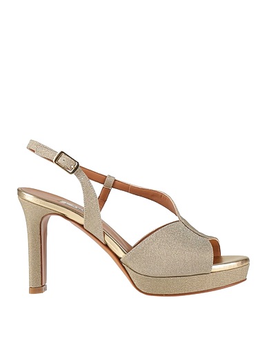 L'AMOUR by ALBANO Sandals Platinum Textile fibers