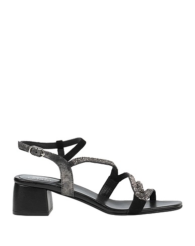 WOZ? Sandals Black Leather