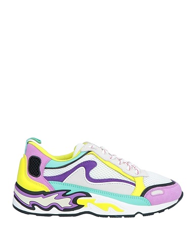 SANDRO Sneakers White Leather, Textile fibres