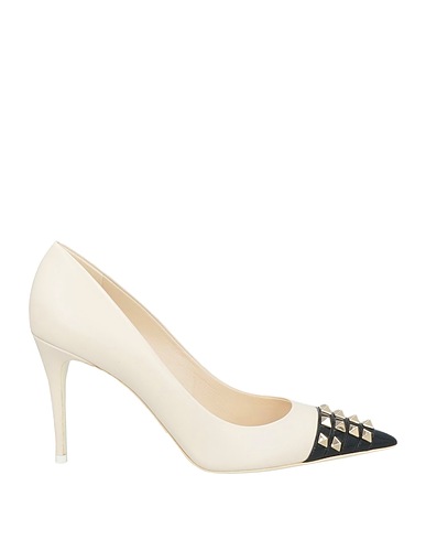 VALENTINO GARAVANI Pump ROCKSTUD ALCOVE Ivory Leather