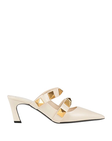 VALENTINO GARAVANI Mules and clogs Ivory Leather