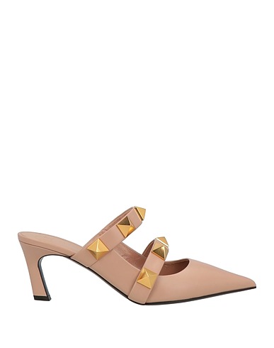 VALENTINO GARAVANI Mule e zoccoli Cipria Pelle