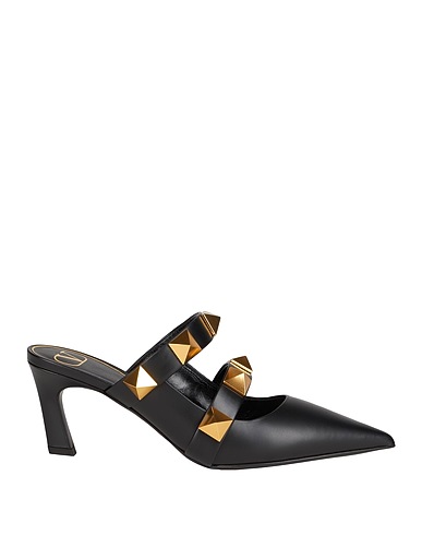 VALENTINO GARAVANI Mules und Clogs Schwarz Leder