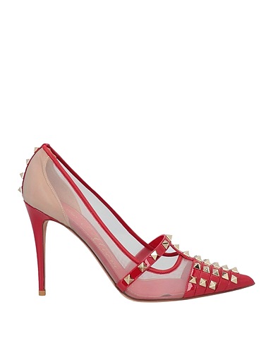 VALENTINO GARAVANI Escarpins Rouge Cuir, Autres fibres