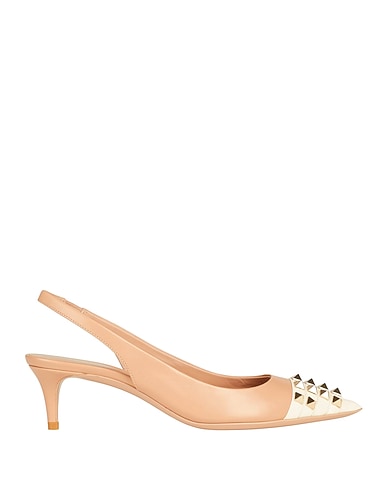 VALENTINO GARAVANI Pump ROCKSTUD ALCOVE Light brown Leather