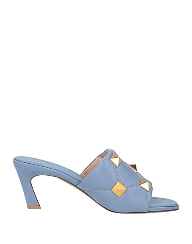 VALENTINO GARAVANI Sandals Sky blue Leather