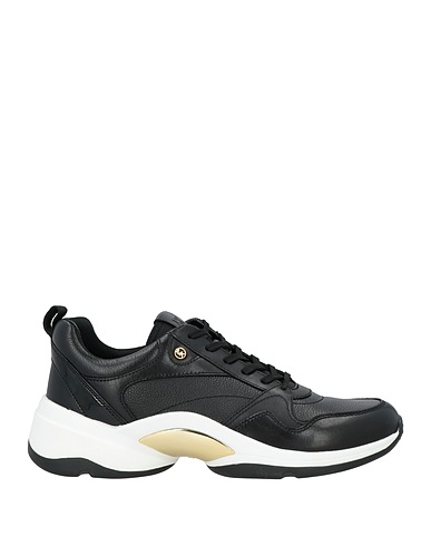 MICHAEL MICHAEL KORS Sneakers Black Leather, Textile fibres