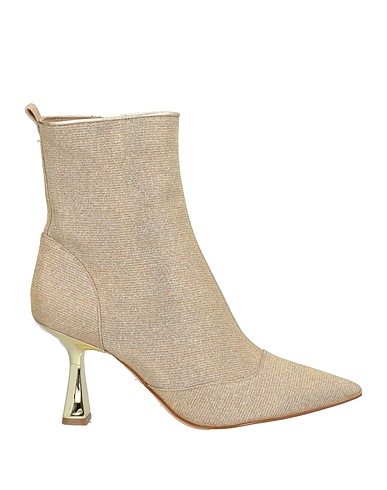 MICHAEL MICHAEL KORS Ankle boot Gold Textile fibres
