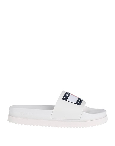 TOMMY JEANS Hausschuhe Off white Gummi