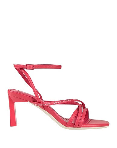 ARMANI EXCHANGE Sandals Fuchsia 100% Polyester, Polyurethane coated