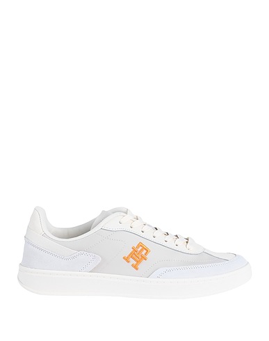 TOMMY HILFIGER Sneakers Elfenbein Leder, Gewebefasern
