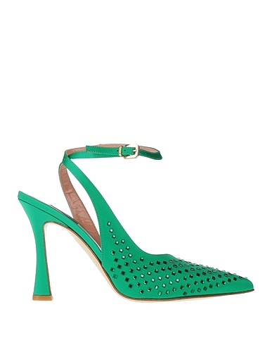PINKO Court Emerald green Textile fibres