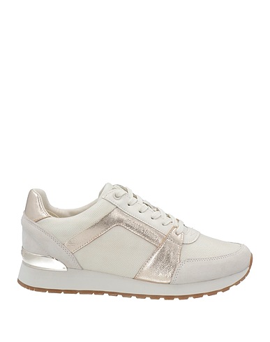 MICHAEL MICHAEL KORS Sneakers Off white Leather, Textile fibres