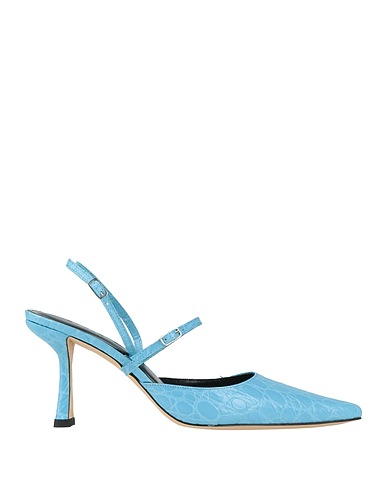 BY FAR Court Sky blue Leather