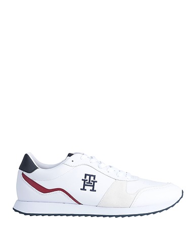TOMMY HILFIGER Sneakers Weiß 76% Leder, 24% Polyurethan