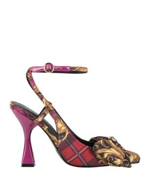 VERSACE JEANS COUTURE パンプス ディープパープル レディース