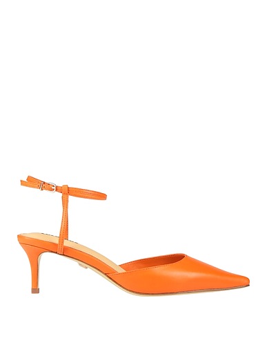 LOLA CRUZ Décolleté Arancione Pelle