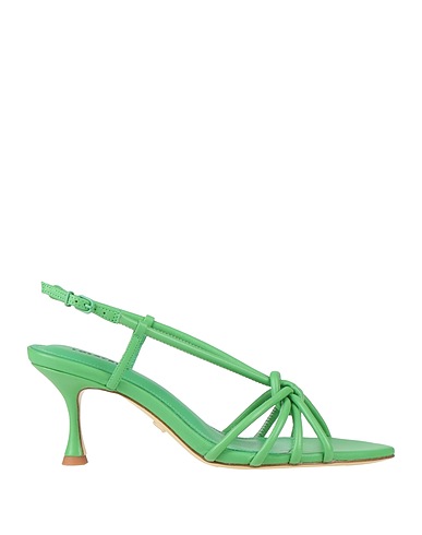 LOLA CRUZ Sandals Light green Leather