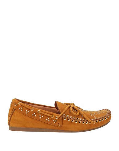 LOLA CRUZ Loafers Camel Leather