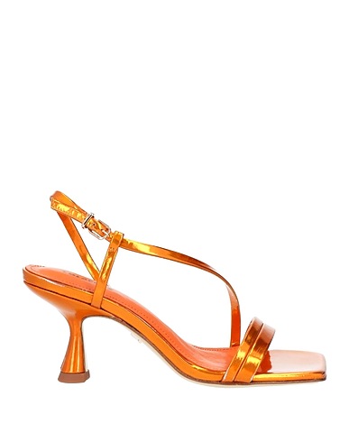 LOLA CRUZ Sandals Orange Leather