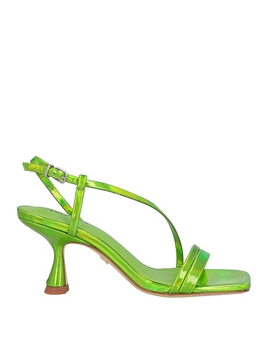 LOLA CRUZ Sandalen Limettengrün Leder