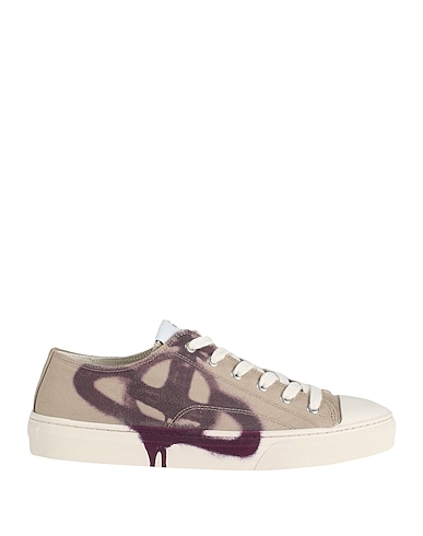 VIVIENNE WESTWOOD Sneakers PLIMSOLL LOW TOP 2.0
 Khaki 50% Recycled polyester, 50% Recycled cotton