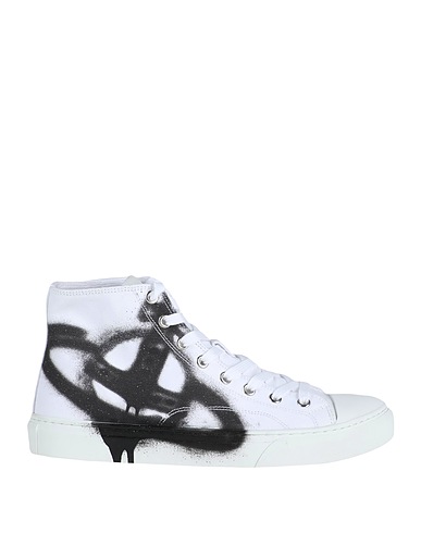VIVIENNE WESTWOOD Sneakers PLIMSOLL HIGH TOP
 White 50% Recycled polyester, 50% Recycled cotton