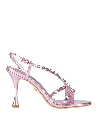 LOLA CRUZ Sandals Pink Leather