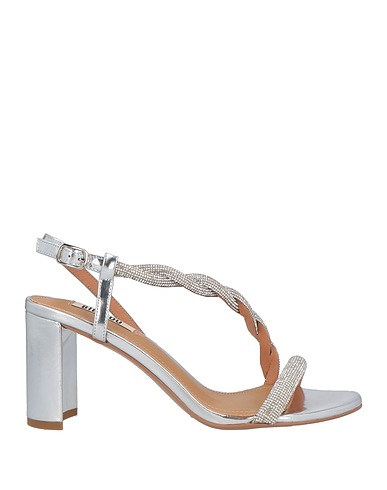 BIBI LOU Sandals Silver Leather