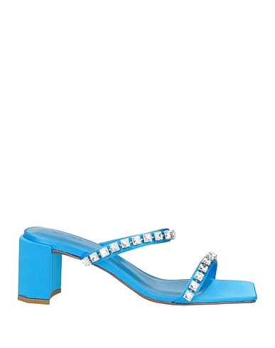BY FAR Sandals Azure Textile fibers