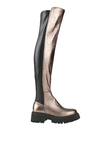 ISLO ISABELLA LORUSSO Boots Platinum Leather, Textile fibers