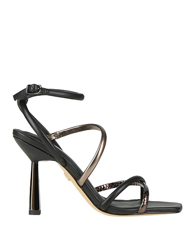 LOLA CRUZ Sandals Black Leather