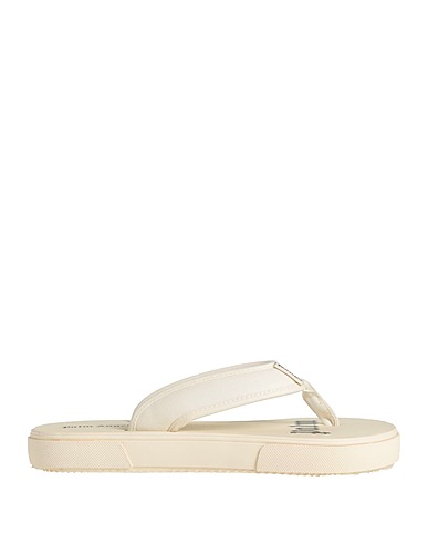 PALM ANGELS Flip flops Ivory Textile fibers
