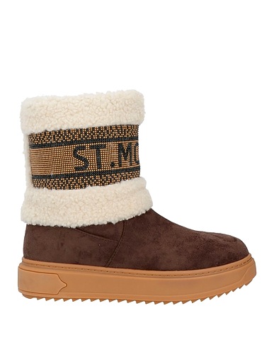 DE SIENA Ankle boot Dark brown Textile fibres