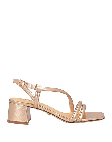 LOLA CRUZ Sandals Rose gold Leather