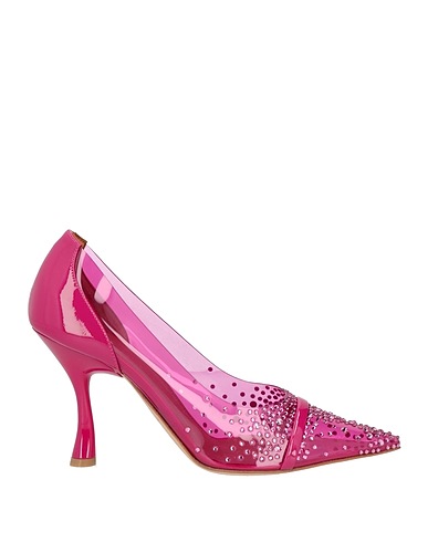 MALONE SOULIERS Court Fuchsia Leather, PVC - Polyvinyl chloride