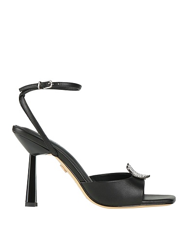 LOLA CRUZ Sandals Black Leather
