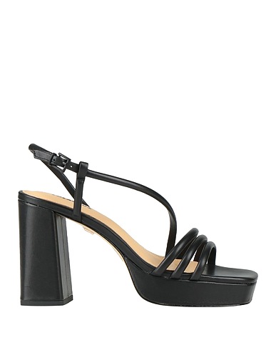LOLA CRUZ Sandalia Negro Cuero