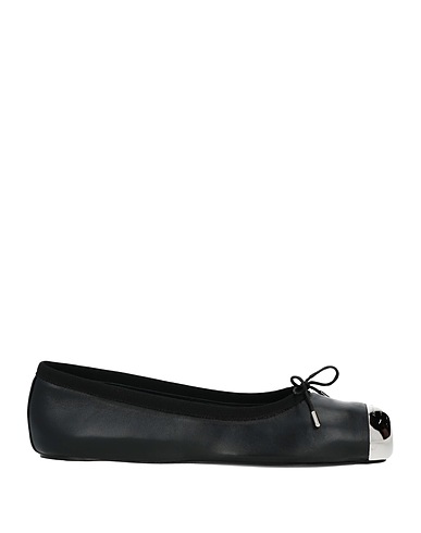 MCQUEEN Ballerine Nero Pelle, Fibre tessili