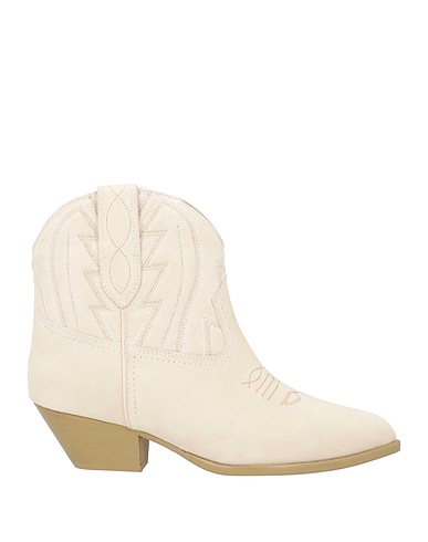 LOLA CRUZ Stivaletti Off white Pelle