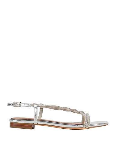 BIBI LOU Sandalen Silber Gewebefasern