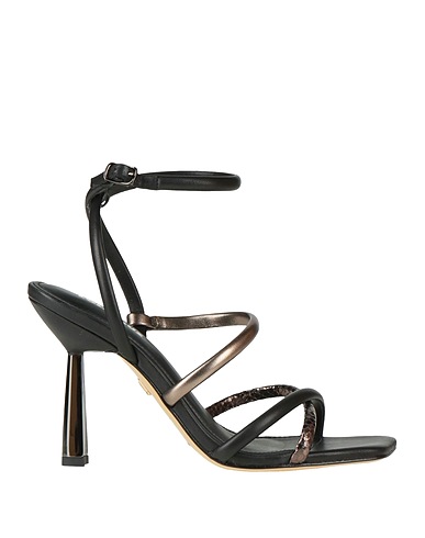 LOLA CRUZ Sandals Black Leather