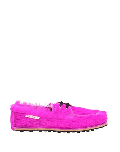 MARNI Laced shoes Fuchsia Leather