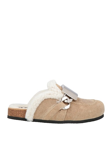 JW ANDERSON Mules und Clogs Maulwurfsgrau Leder