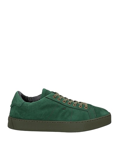 SANTONI Sneakers Green Leather
