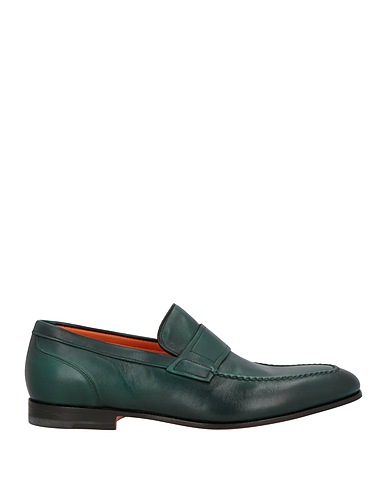 SANTONI Mocassino GOODYEAR Verde scuro Pelle